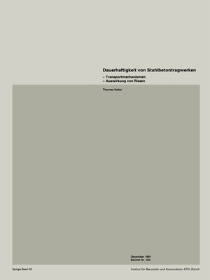 cover image of Dauerhaftigkeit von Stahlbetonwerken